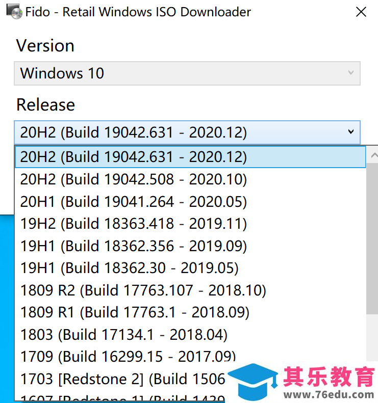 一款可以从微软服务器下载系统镜像的小工具—Fido 免费下载