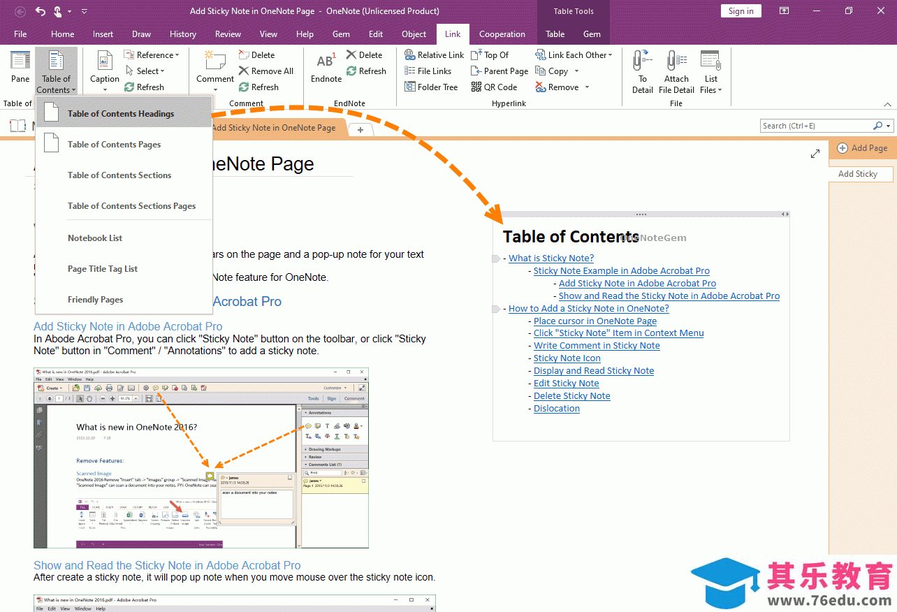 如何在 OneNote 里创建可折叠的大纲目录？