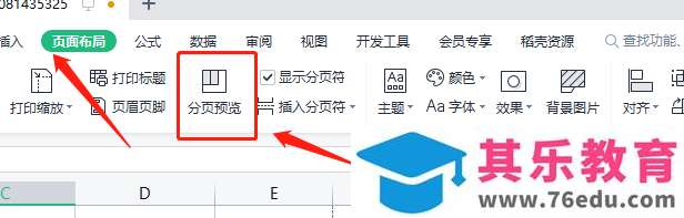 ​电脑版wps表格如何分页预览