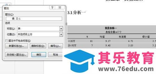 word题注怎么设置自动为图表编号的功能?