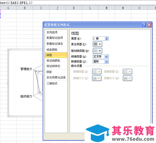 excel表格中的数据怎么制作成雷达图?
