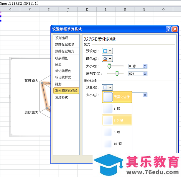 excel表格中的数据怎么制作成雷达图?